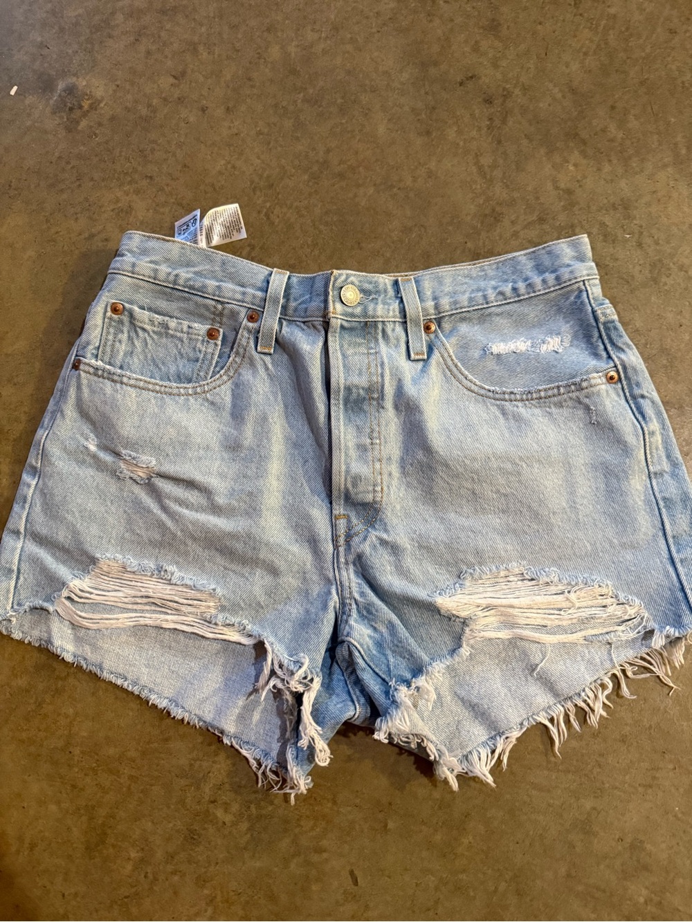 Levi’s 501 High-Rise Denim Shorts - Light Blue